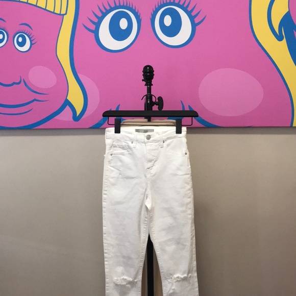 Topshop Denim - Topshop White Jamie Moto Skinny Jeans